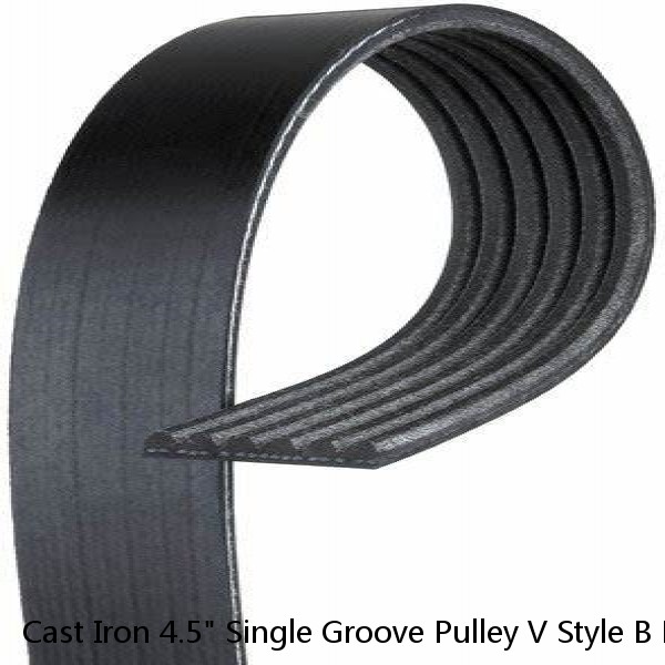 Cast Iron 4.5" Single Groove Pulley V Style B Belt 5L for 5/8 Inch Keyed Shaft #1 image